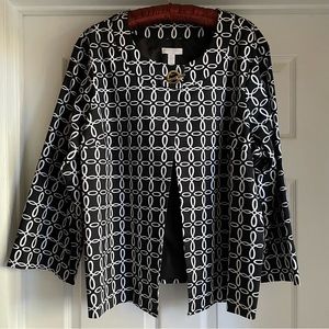 Charter Club Swing Jacket Toggle Closure 2X